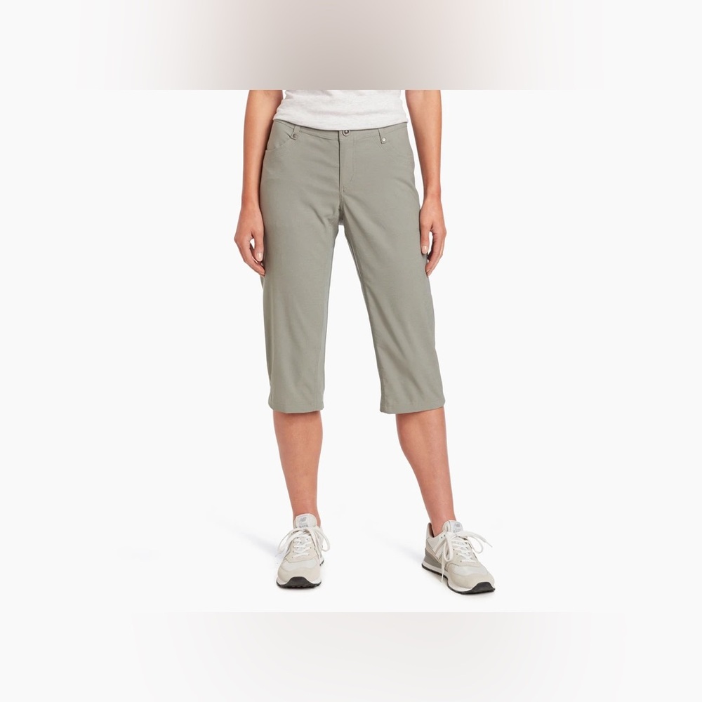 Kuhl Women's Mustard Yellow Tank with Sage Green Capris - Picture 3 of 10